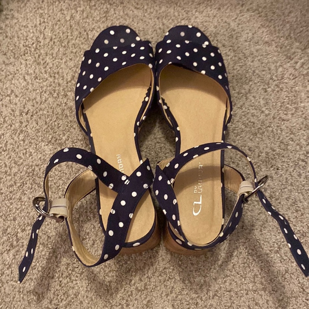 Navy high heels, size 9